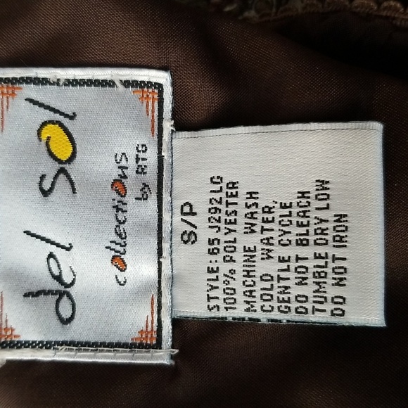 Y2K brown paisley floral ruffle hem maxi skirt - Picture 8 of 8